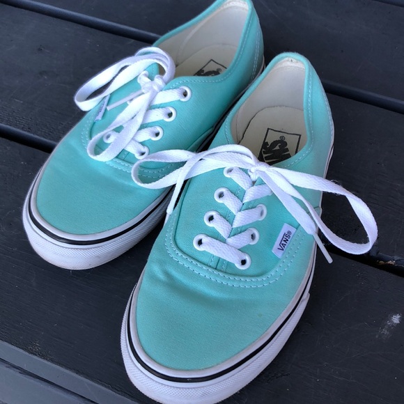 Vans Shoes - Mint green classic Vans